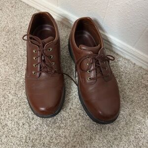 PW Minor Brown Leather Men's Oxfords